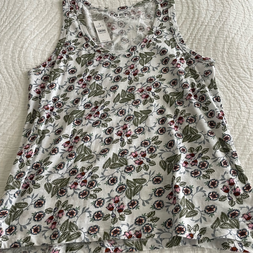Loft floral tank